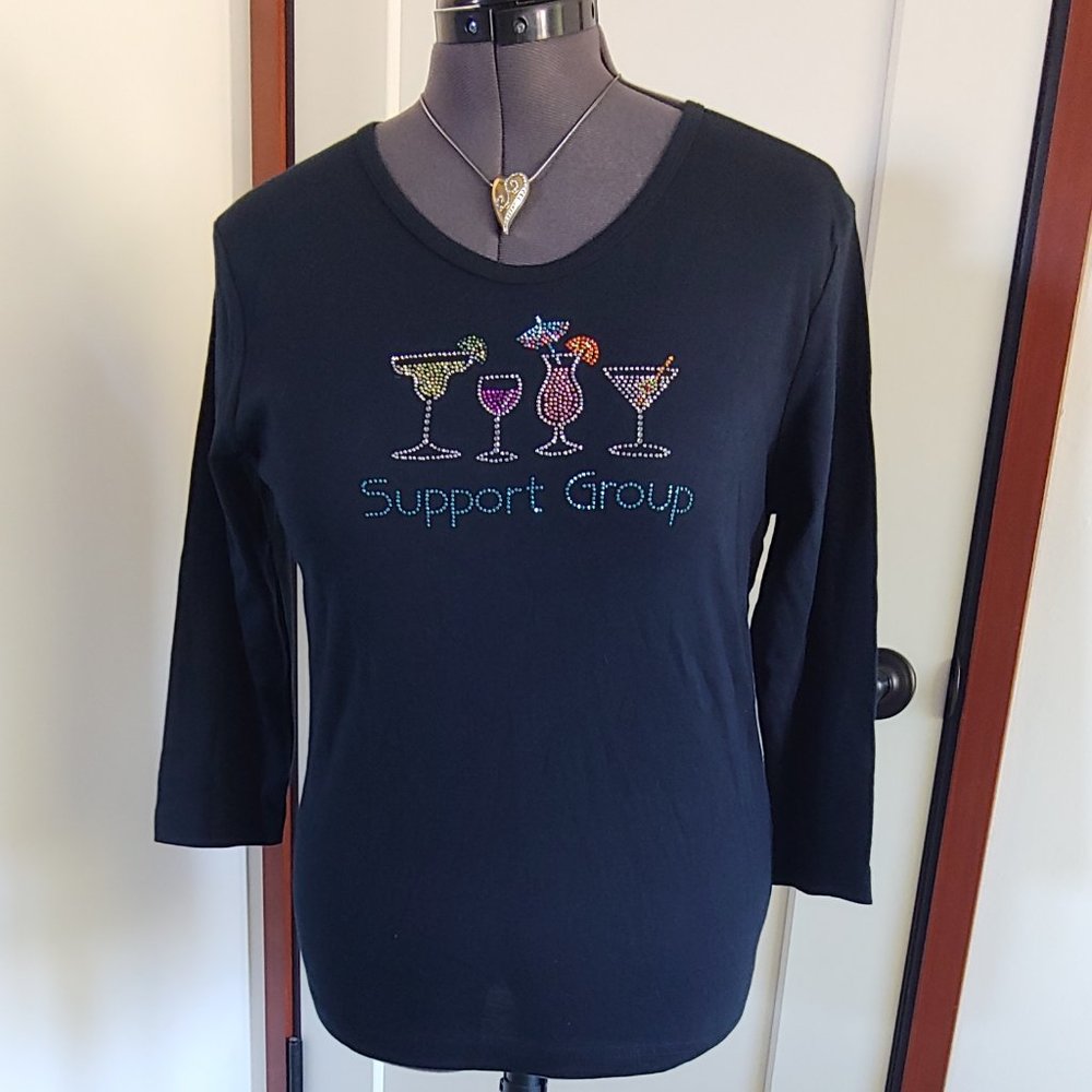 Cactus Bay "Support Group" Fun Top Size L